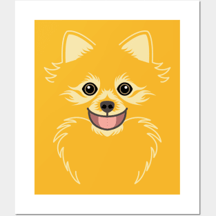 Pomeranian dog face Posters and Art